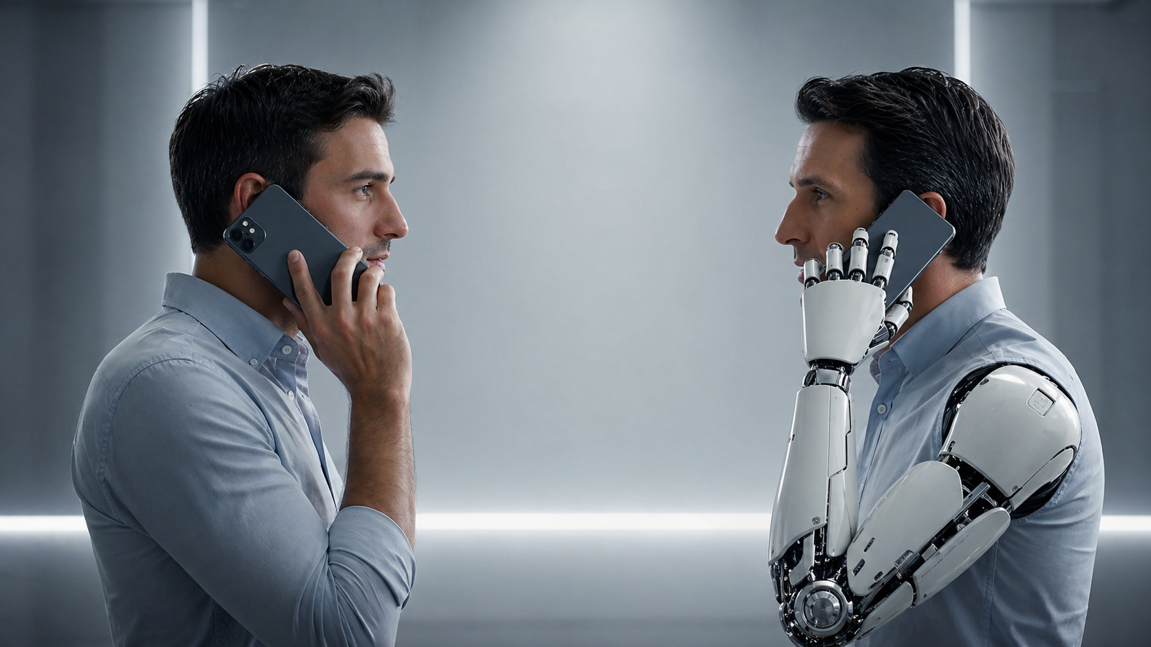 IA atendiendo llamadas como un humano